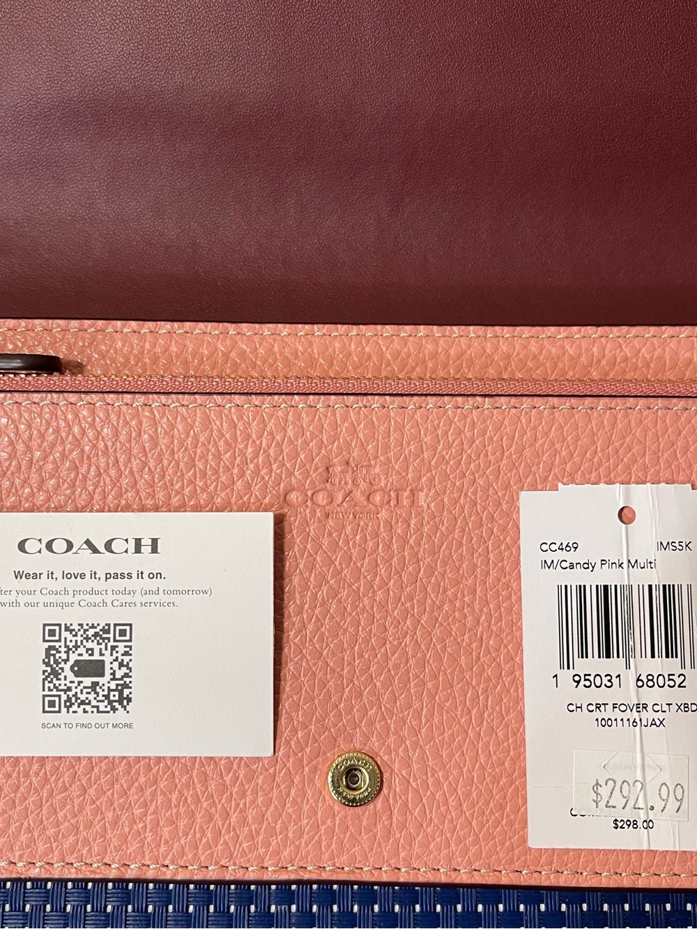 Coach Pink Crossbody Wallet with Playful Patches - Picture 7 of 9
